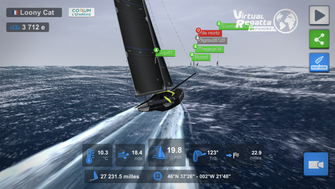 Lire la suite à propos de l’article Vendée globe virtual Regatta