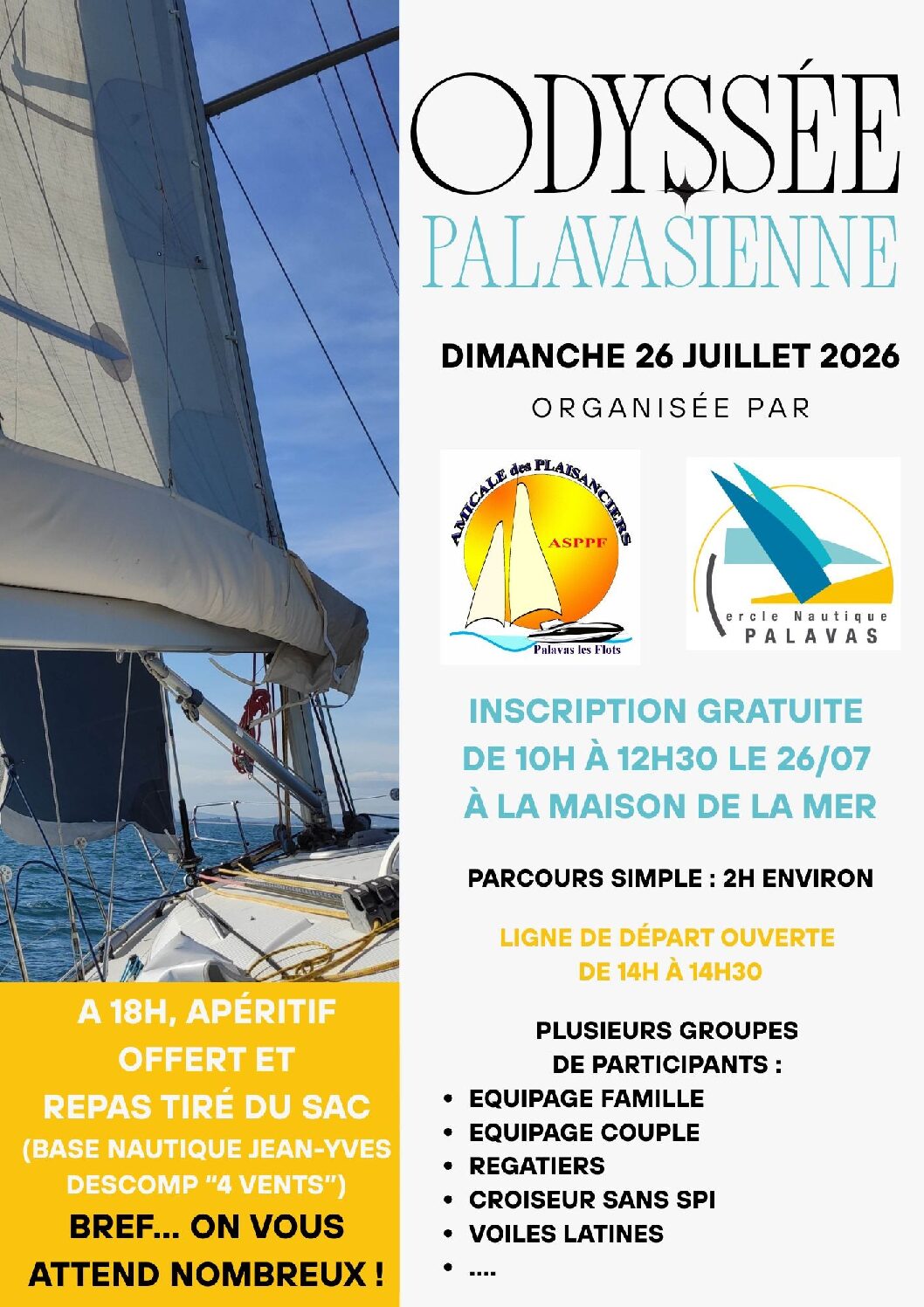 Lire la suite à propos de l’article L&rsquo;Odyssée Palavasienne 2026